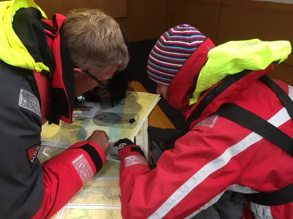 Putting theory into practice with an instructor after an RYA Navigation course Putting theory into practice with an instructor after an RYA Navigation course